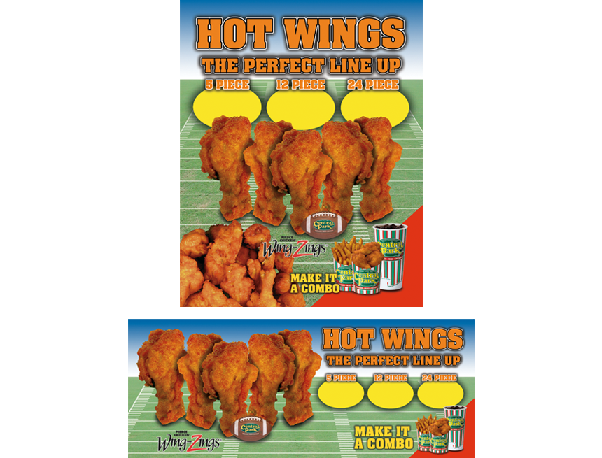 Central Park Backlit Signs