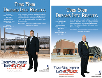First Volunteer Bank Ads