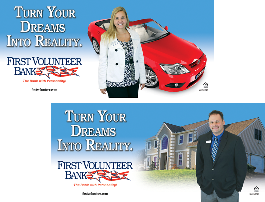 First Volunteer Bank Outdoor Boards