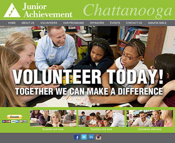 Junior Achievement Chattanooga Website Design