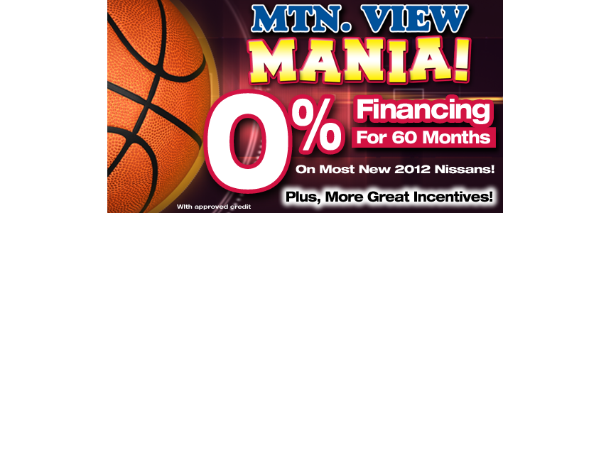 Mountain View Nissan Web Banner