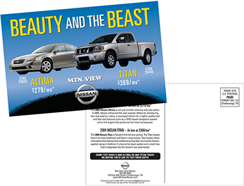 Mountain View Nissan Postcard